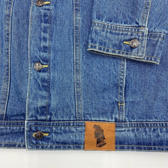 Disney Parks 25th Anniversary Hercules Embroidered Denim Jean Jacket - XL - Picture 9 of 16